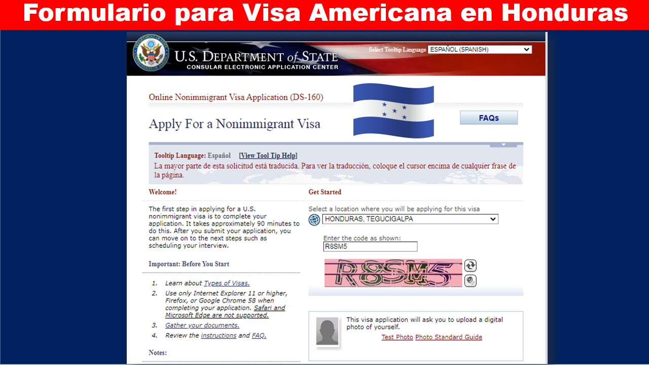 Formulario Para Visa Americana En Honduras 2022 3112